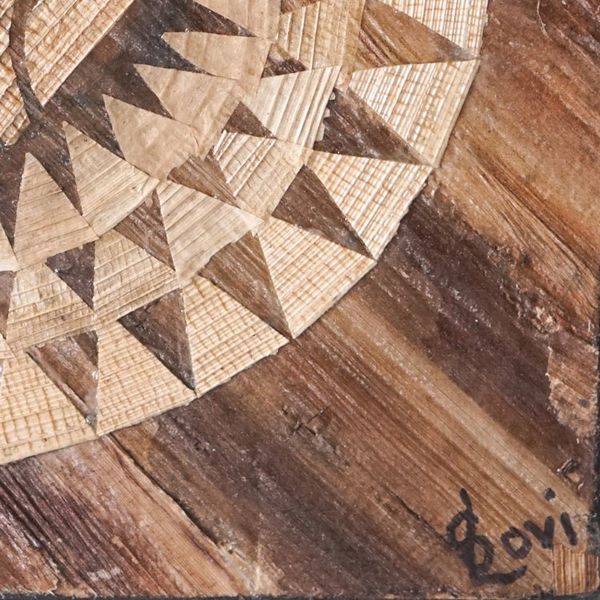Alternate image for Ghanaian Handmade Natural Fiber Dakar Mask Wall Art Dakar Mask IV