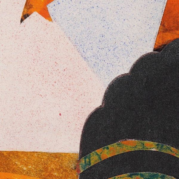 Alternate image for Traditional Cotton Batik Wall Art in Red and Orange Hues Friday Born