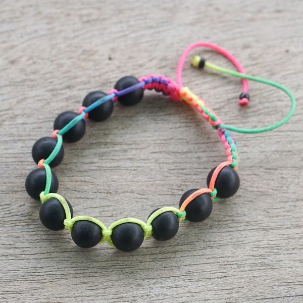 Alternate image for Handmade Recycled Glass Bead Bracelet from Ghana Vivid Bonds