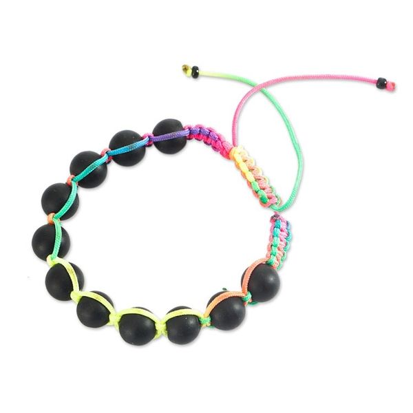 Alternate image for Handmade Recycled Glass Bead Bracelet from Ghana Vivid Bonds