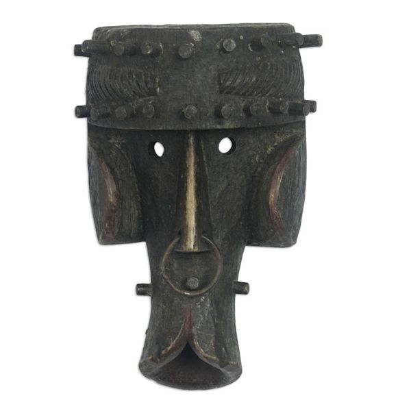 Alternate image for Hand Carved Sese Wood Wall Mask Dogon Celebration