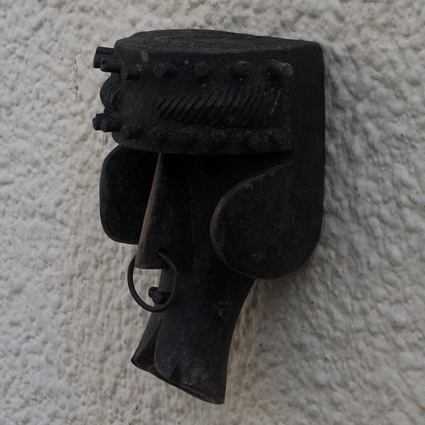 Alternate image for Hand Carved Sese Wood Wall Mask Dogon Celebration