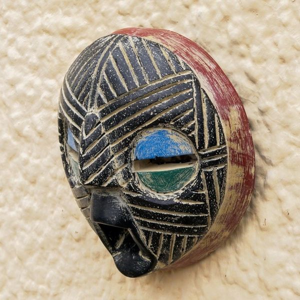 Alternate image for Hand Crafted African Sese Wood Mask Kwahu