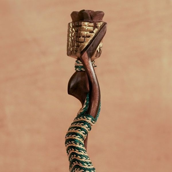 Alternate image for Artisan Crafted Ebony Wood Sculpture Obaapa III