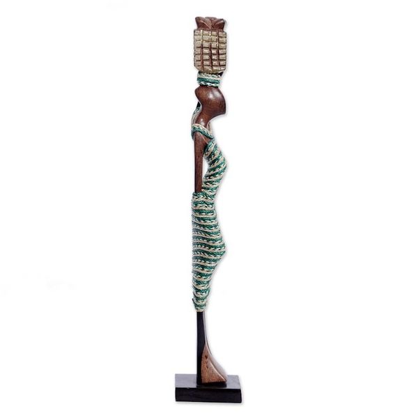 Alternate image for Artisan Crafted Ebony Wood Sculpture Obaapa III