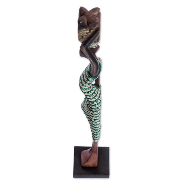 Alternate image for Artisan Crafted Ebony Wood Sculpture Obaapa III