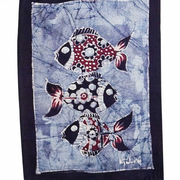Alternate image for Batik Wall Hanging from Africa Three Sisters