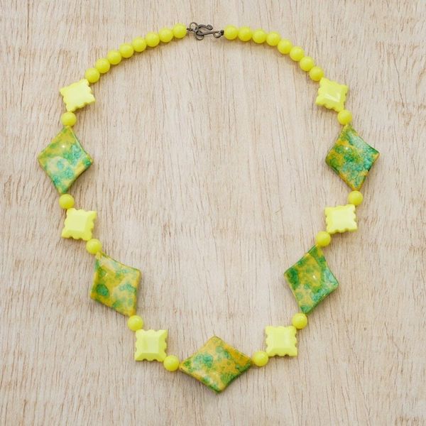 Alternate image for Eco-Friendly Beaded Necklace with Brass Clasp Pretty Girl