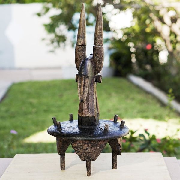 Alternate image for Hand Crafted Sese Wood Sculpture from Ghana Bambara Native