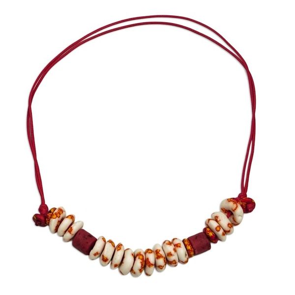 Alternate image for Speckled Recycled Glass Beaded Necklace Beautiful Dream