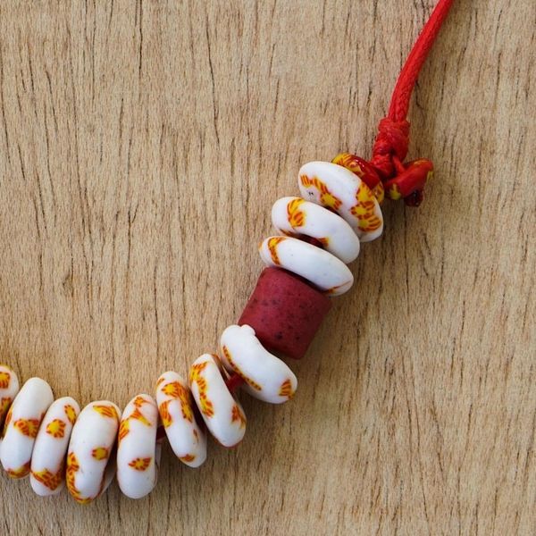 Alternate image for Speckled Recycled Glass Beaded Necklace Beautiful Dream