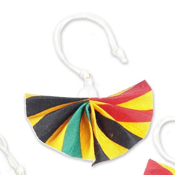 Alternate image for Vibrant Handmade Eco-Friendly Cotton Ornaments Set of 4 Vibrant Afafrantor