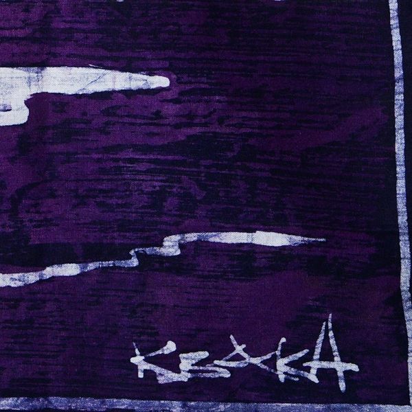 Alternate image for Handcrafted Sunset Cotton Wall Hanging in Purple Hues Sunset Beach I