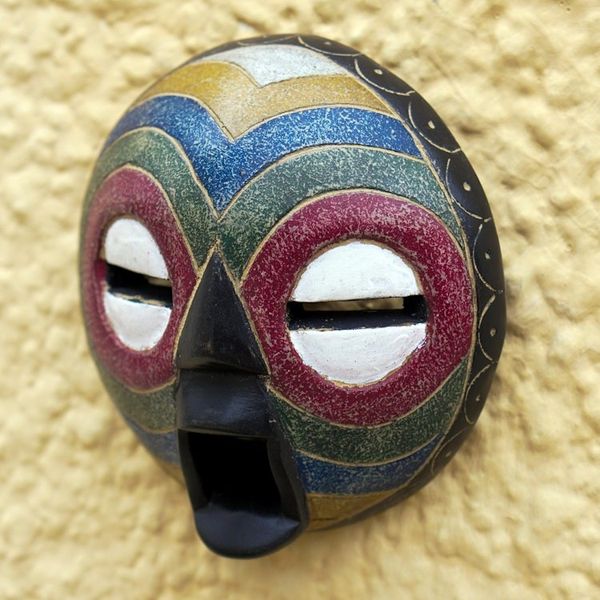 Alternate image for Hand Made Sese Wood Mask from Ghana Kunimdu
