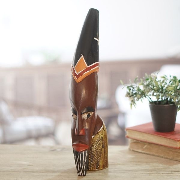Alternate image for Hand-Carved Sese Wood Sculpture from Ghana Torgbi