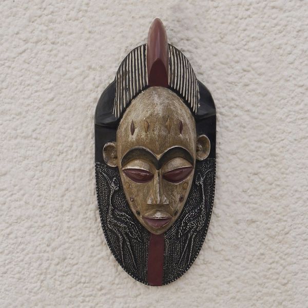 Alternate image for African Sese Wood Flamingo Mask Crafted in Ghana Flamingo Culture