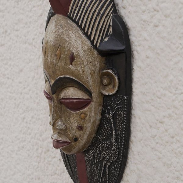 Alternate image for African Sese Wood Flamingo Mask Crafted in Ghana Flamingo Culture