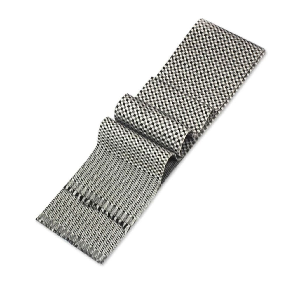 Handwoven Black and White Checkered Cotton Kente Scarf 'Kpekui Pebbles'