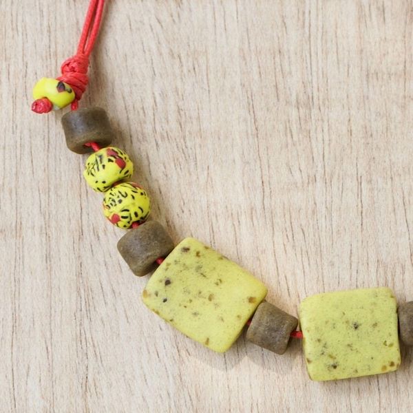 Alternate image for Artisan Made Recycled Glass Beaded Necklace My Song