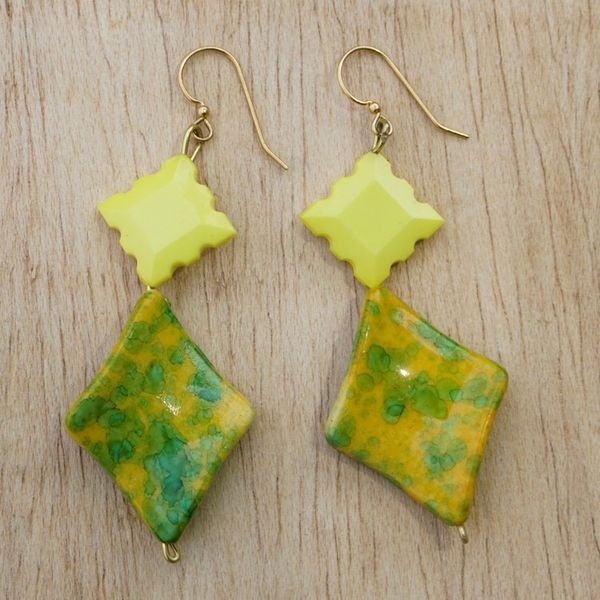 Alternate image for Hand Crafted Eco-Friendly Dangle Earrings Pretty Girl