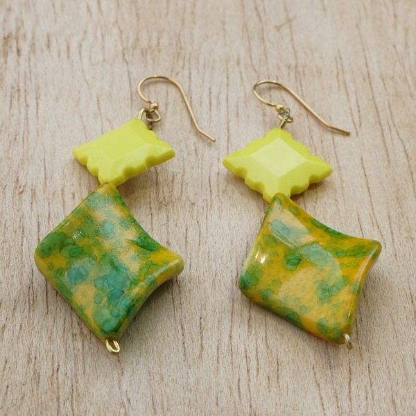 Alternate image for Hand Crafted Eco-Friendly Dangle Earrings Pretty Girl