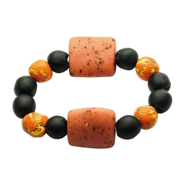 Alternate image for Eco-Friendly Recycled Glass Beaded Bracelet Love Game