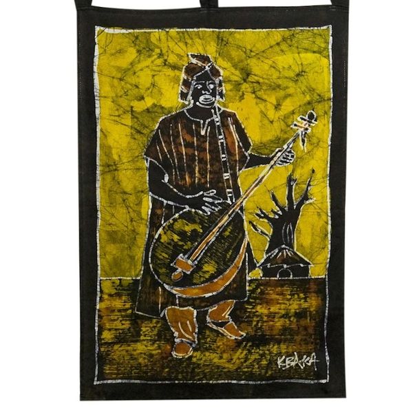 Alternate image for Music-Themed Wall Hanging from Ghana Gentle Melody
