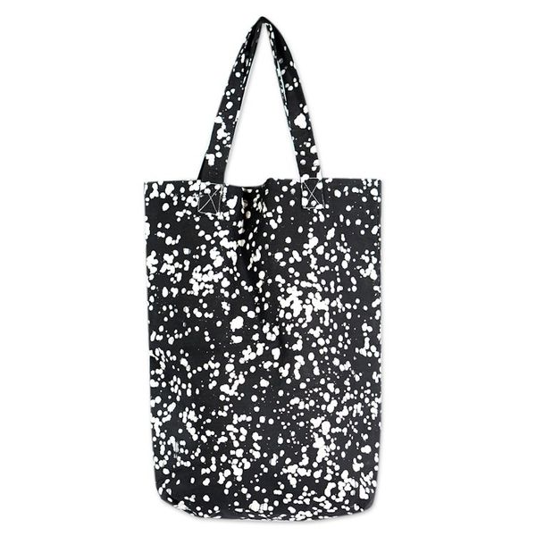 Alternate image for Handmade Batik Cotton Tote Bag with Elegant Splatter Motifs Adira Colors