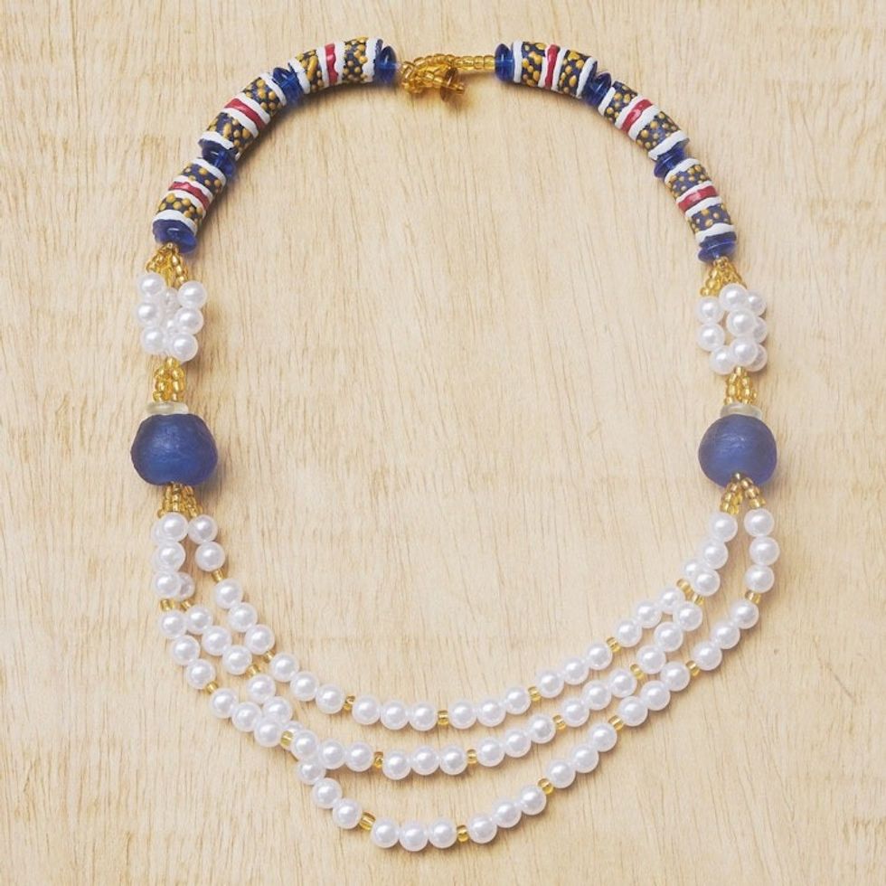 Hand Crafted Eco-Friendly Pendant Necklace 'Pure Minded'