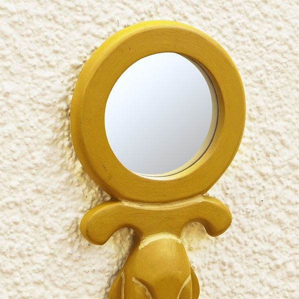 Alternate image for Hand Made Ofram Wood Wall Mirror Sikakokoo