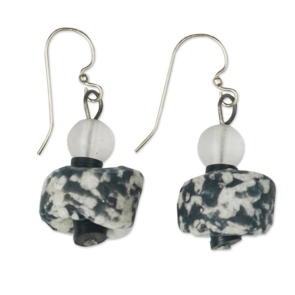 Alternate image for Eco-Friendly Dangle Earrings with Brass Hooks Queen for a Day