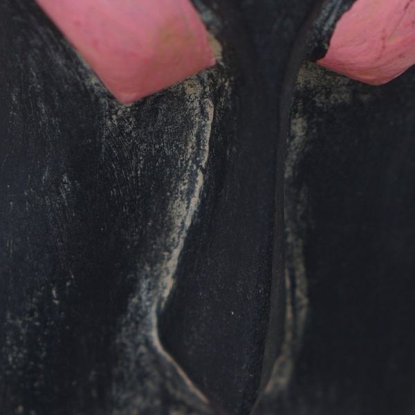 Alternate image for Handcrafted Black and Pink African Mask of Queen Ranavalona Ranavalona I
