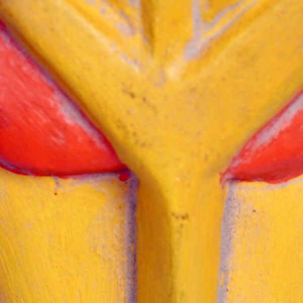 Alternate image for Handmade Yellow and Red African Mask of Pharaoh Hatshepsut Hatshepsut