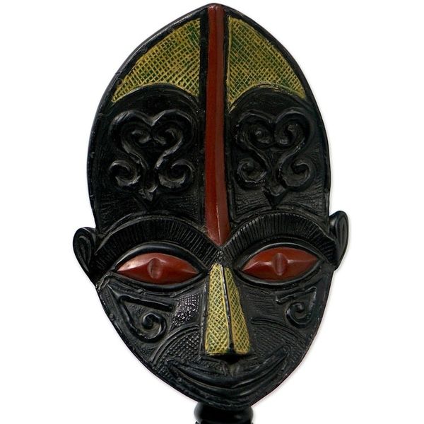 Alternate image for Sese Wood and Aluminum Plated Sculpture Father of Unity
