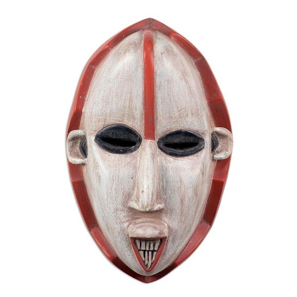 Alternate image for Hand Carved Sese Wood Mask from Ghana Igbo Okoroshi