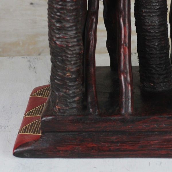 Alternate image for Wood Decorative Throne Stool Crafted in Ghana Ancestral Wood