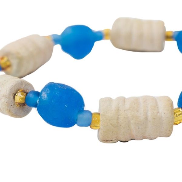 Alternate image for Ceramic and Recycled Glass Beaded Stretch Bracelet Nynife Beauty