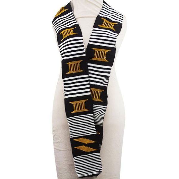 Alternate image for African Kente Cloth Cotton Fiazikpui Scarf 1 Strip Seat of the King