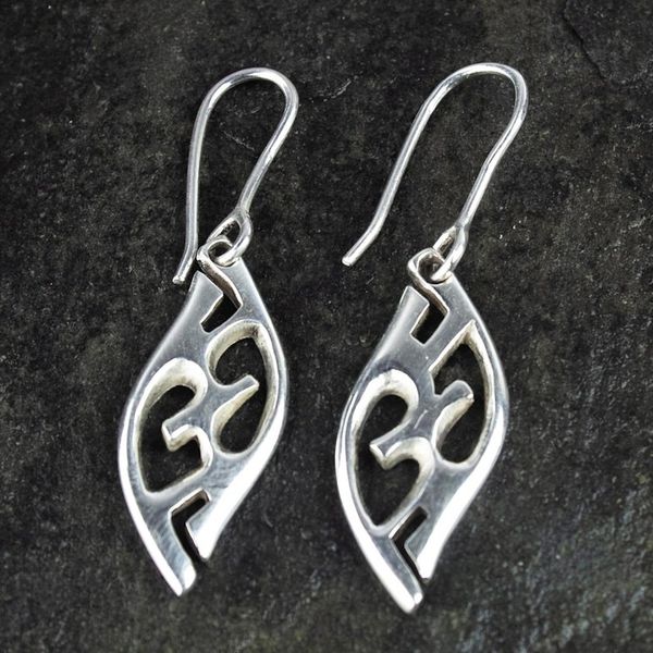 Alternate image for Graceful Sterling Silver Dangle Earrings Adom