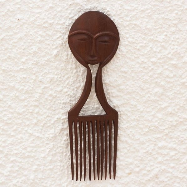 Alternate image for Artisan Crafted Mahogany Wood Wall Art Hear My Voice