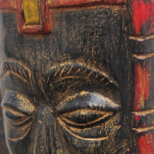 Alternate image for African Wood Mask of a Roman Priest from Ghana Priest of Rome
