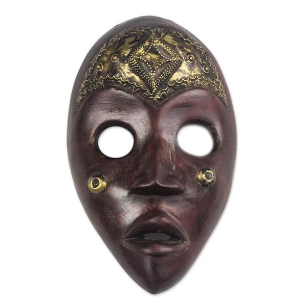 Alternate image for African Wood Dan Mask from Ghana Male Dan