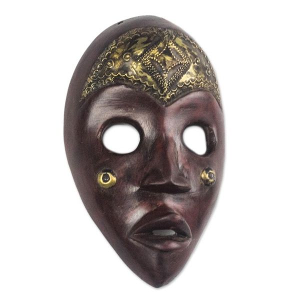 Alternate image for African Wood Dan Mask from Ghana Male Dan