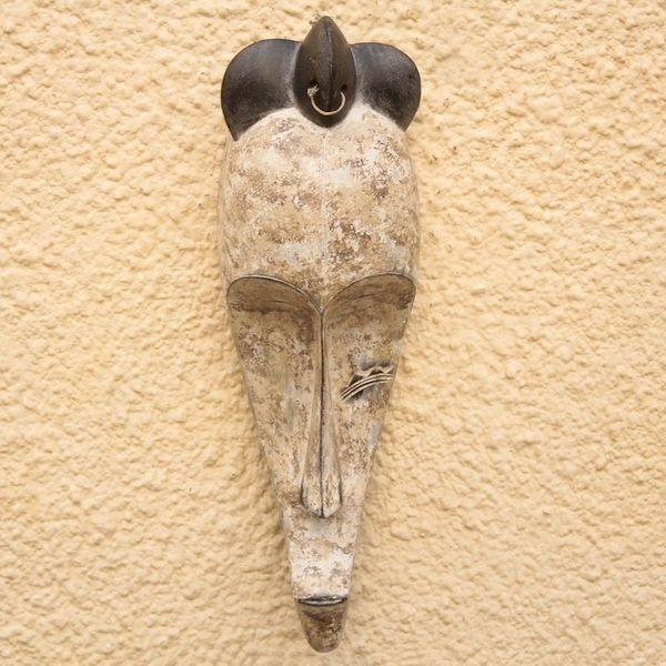 Alternate image for Original Wood Wall Mask Hand Carved in Ghana Fang Origins