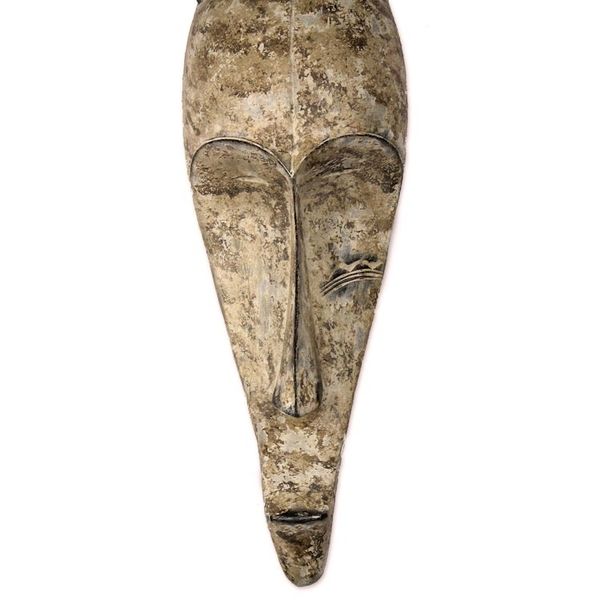 Alternate image for Original Wood Wall Mask Hand Carved in Ghana Fang Origins