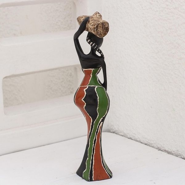 Alternate image for Hand Carved Sese Wood Figurative Sculpture Ohemaa II