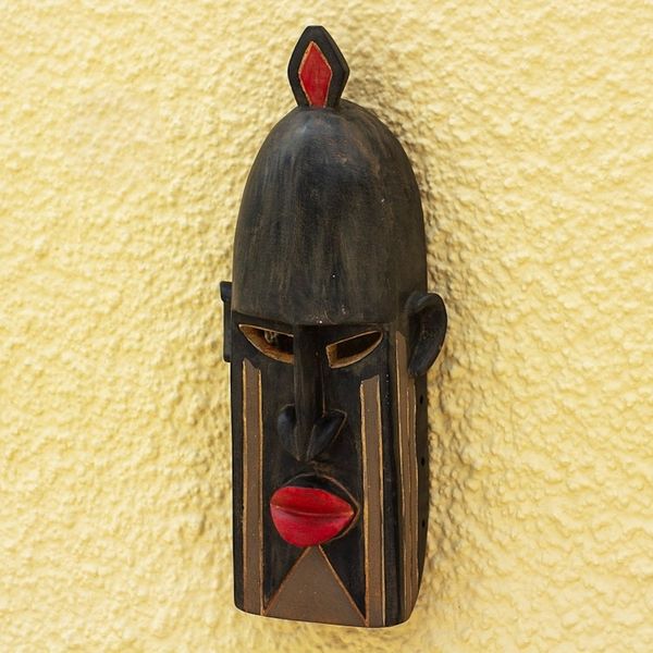 Alternate image for Hand Made African Sese Wood Mask Dogon Tribe II