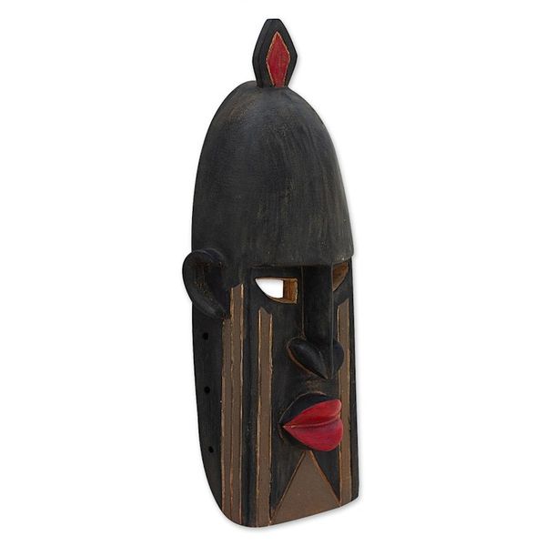 Alternate image for Hand Made African Sese Wood Mask Dogon Tribe II