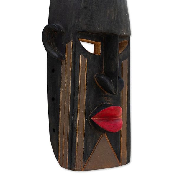 Alternate image for Hand Made African Sese Wood Mask Dogon Tribe II