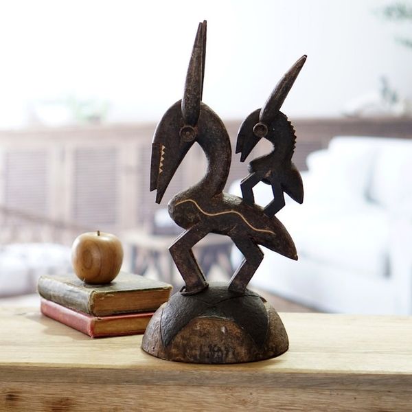 Alternate image for Hand Carved Sese Wood Sculpture Bambara